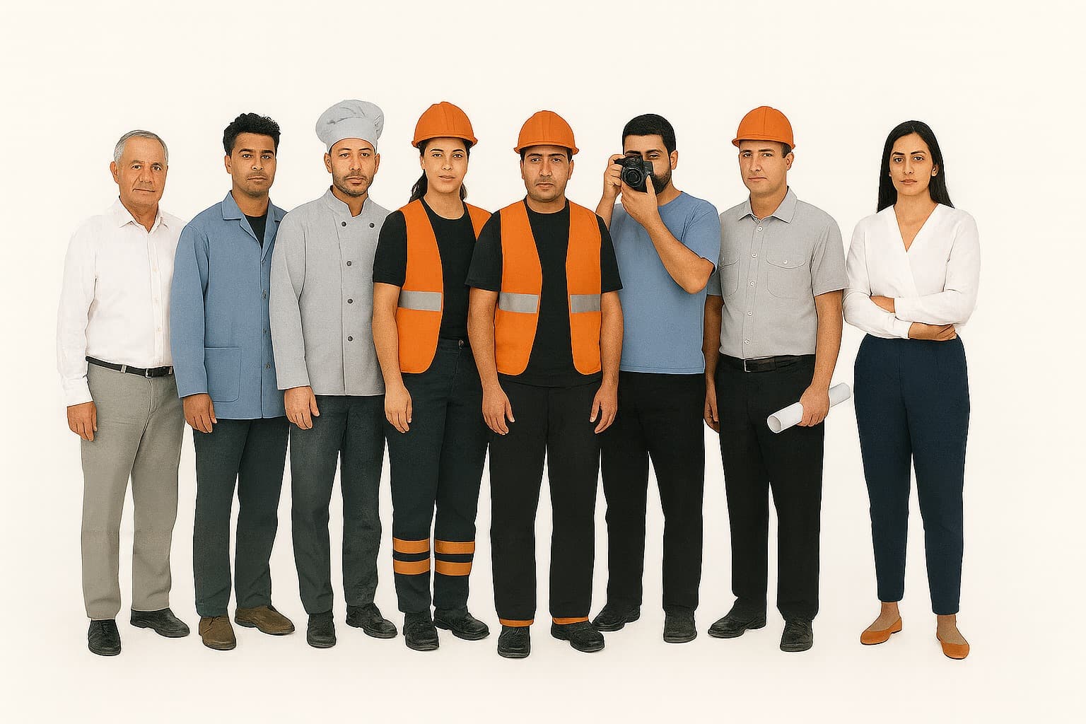 Différents corps de métiers